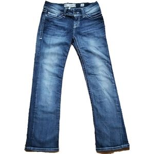 BUCKLE BKE SABRINA BOOTCUT DARK WASH JEANS